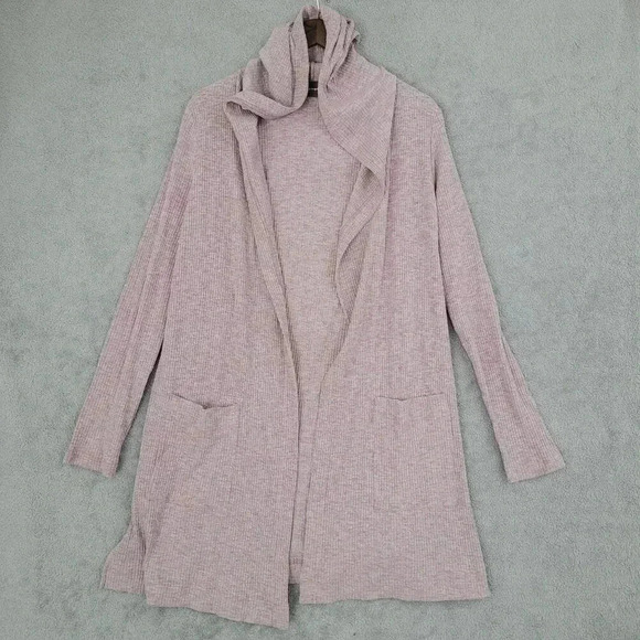 Code Mode Womens Rose Pink Hooded Cardigan Sweater M Cotton Polyester Blend  5PT - Picture 1 of 7